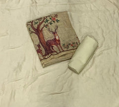 Classy Femora Linen Digital Print Suit Set with Swarovski Work - Yanchi