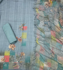 Classy Femora Linen ShimarSilk Suit Set - Yanchi