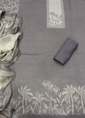 Classy Femora Linen Shimmer Silk Suit Set with Swarovski Work - Yanchi