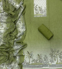 Classy Femora Linen Shimmer Silk Suit Set with Swarovski Work - Yanchi