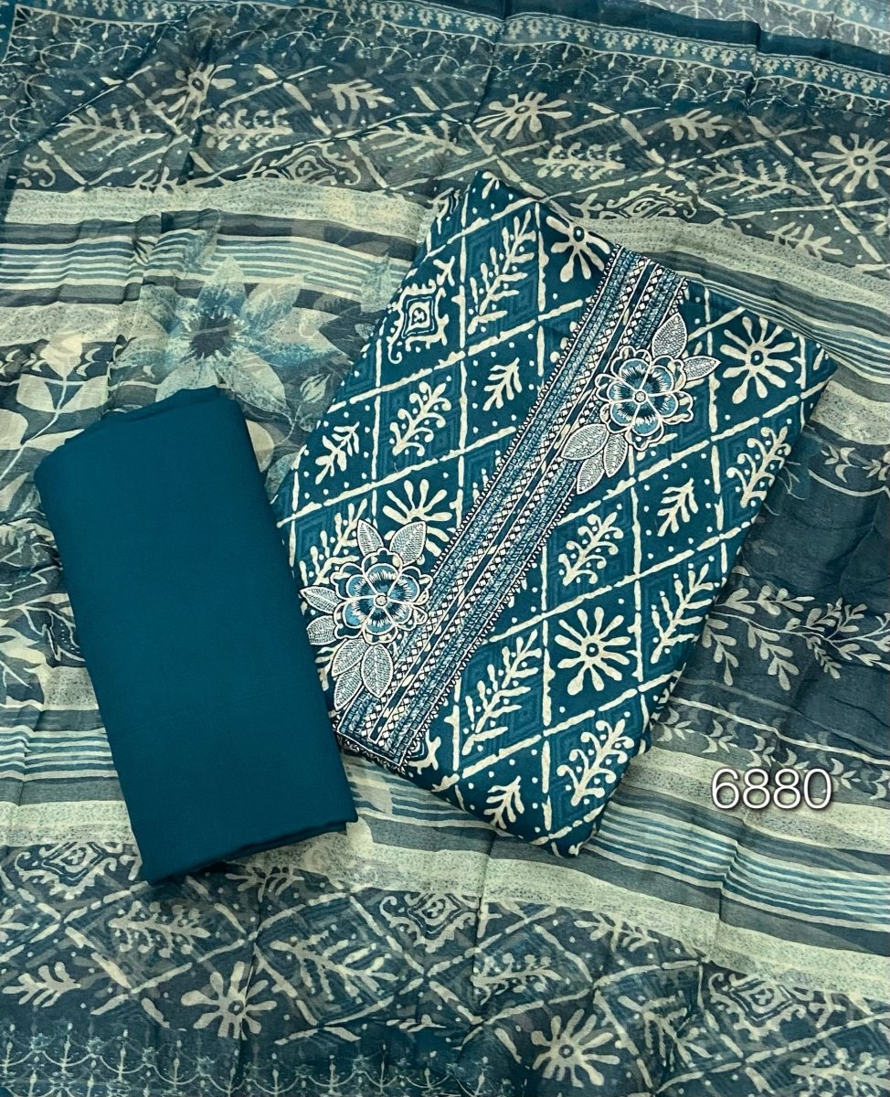 Classy Glace Cotton Suit Set - Yanchi