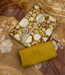 Classy Glace Cotton Suit Set - Yanchi