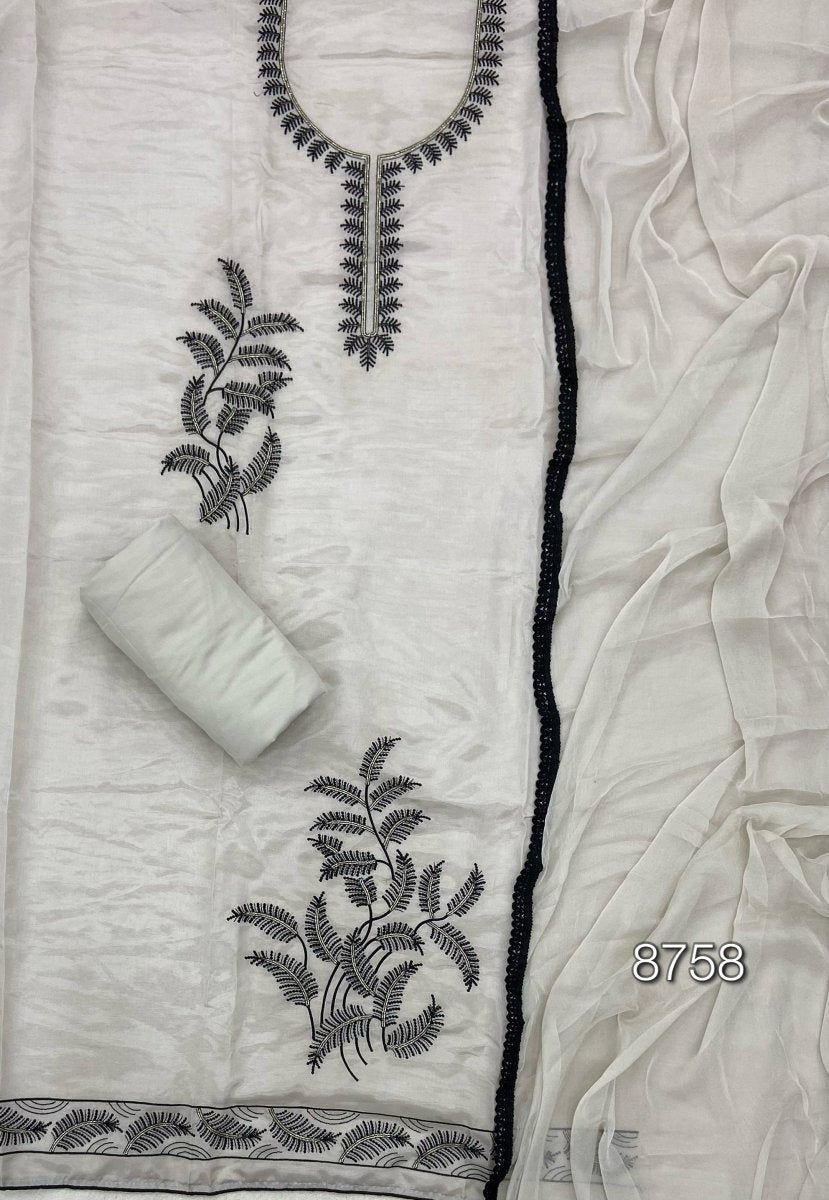 Classy Glass Organza Suit Set - Yanchi
