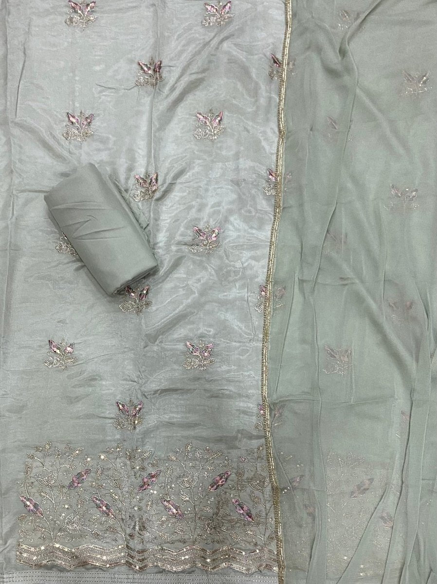 Classy Glass Organza Suit Set - Yanchi