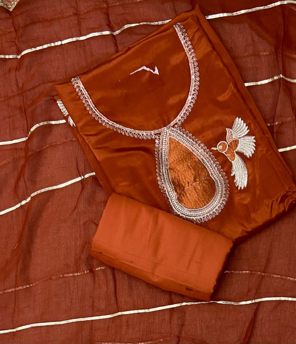 Classy Glass Organza Suit Set - Yanchi