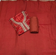 Classy Glass Organza Suit Set with Zari Thread Work - Yanchi