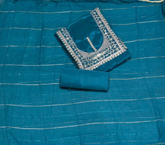 Classy Glass Organza Suit Set with Zari Thread Work - Yanchi