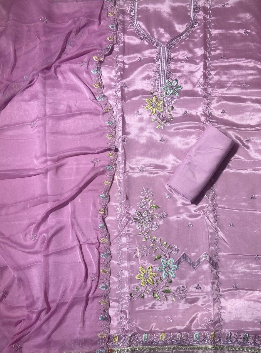 Classy Glass Organza with Heavy Thread Work - Yanchi
