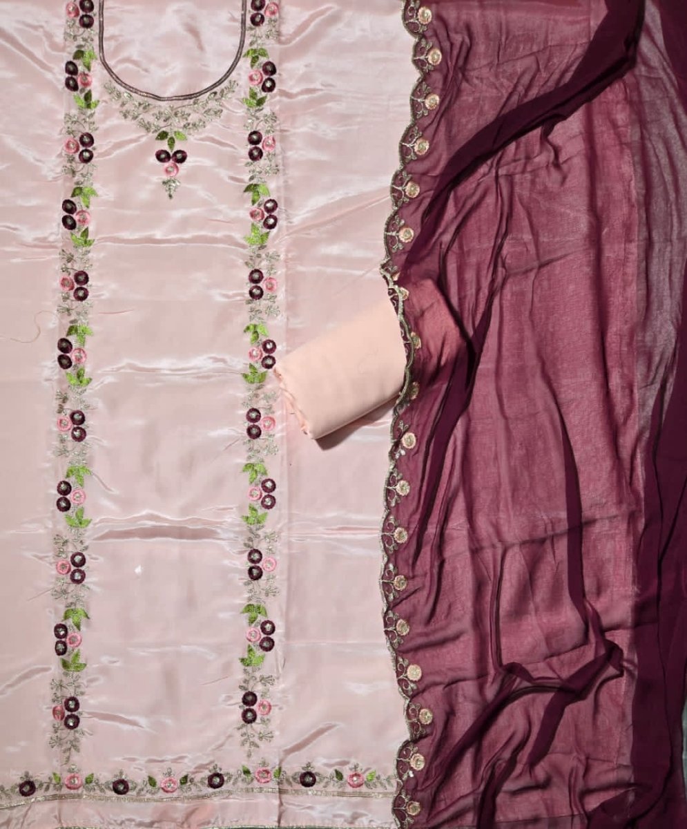 Classy Glass Organza with Heavy Thread Work - Yanchi