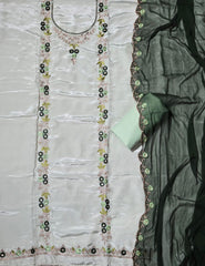 Classy Glass Organza with Heavy Thread Work - Yanchi