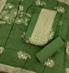 Classy Krupali Muslin with Banarsee Weave Suit Set - Yanchi
