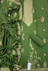 Classy Krupali Muslin with Banarsee Weave Suit Set - Yanchi