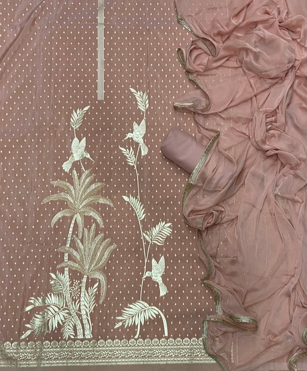 Classy Organza Banarsi Silk Suit Set - Yanchi