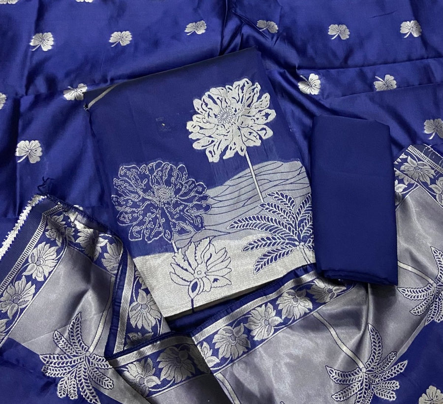 Classy Organza Banarsi Silk Suit Set - Yanchi