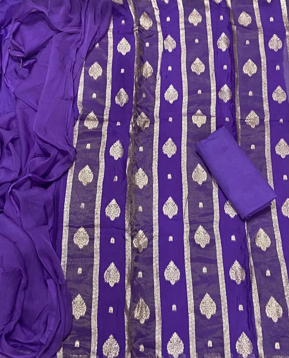 Classy Organza Banarsi Suit Set - Yanchi