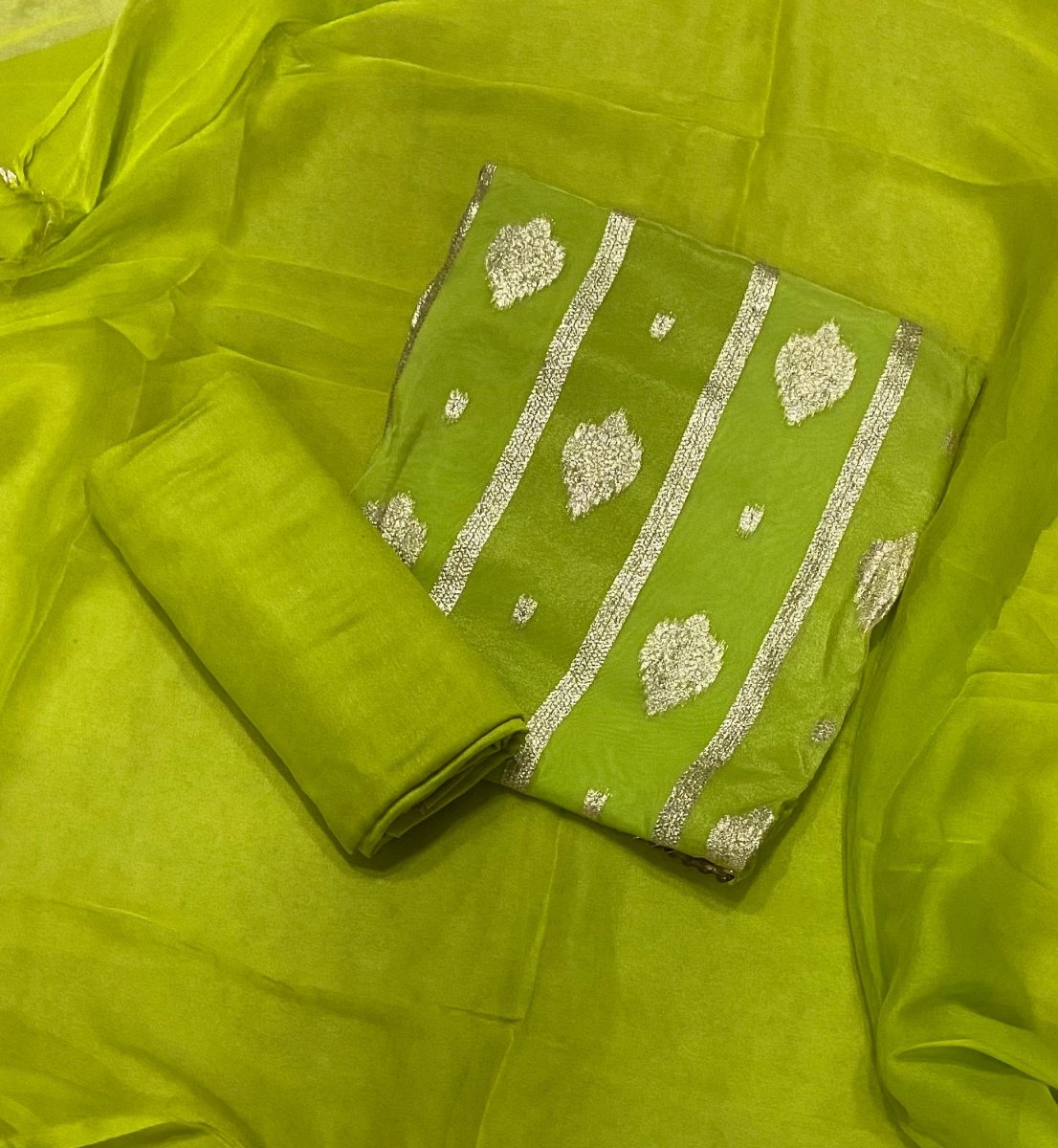 Classy Organza Banarsi Suit Set - Yanchi