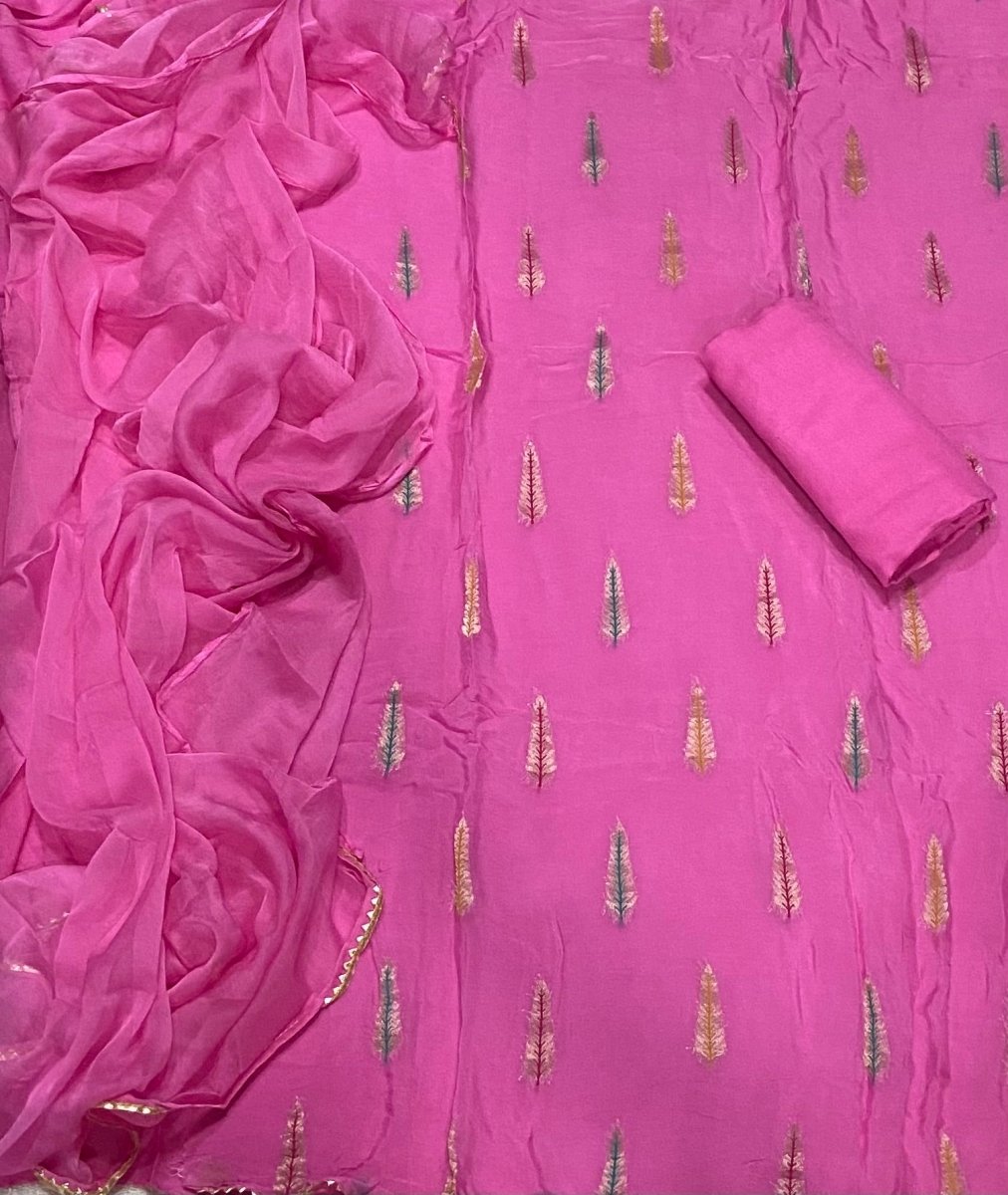 Classy Organza Banarsi Suit Set - Yanchi