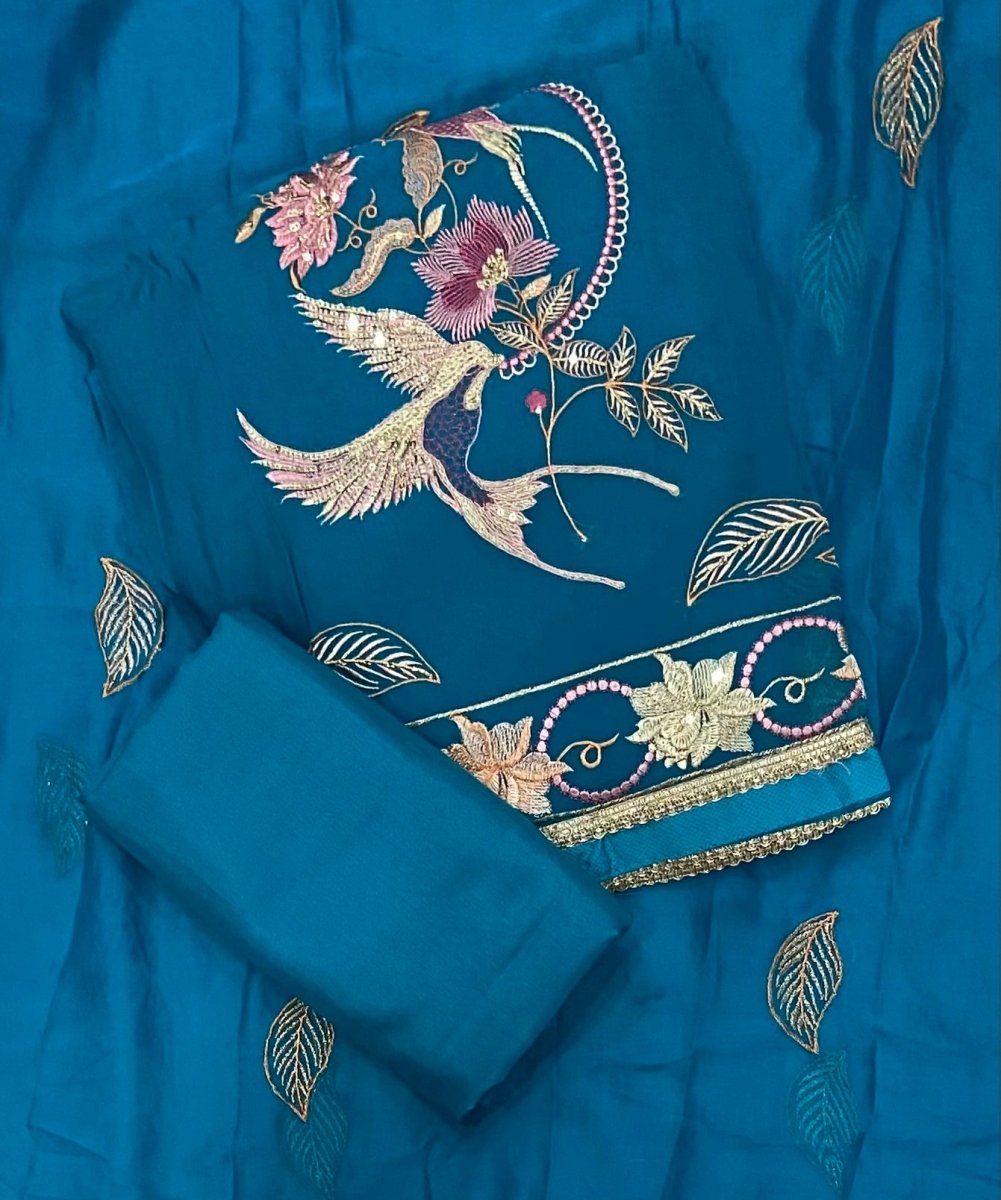 Classy Organza Silk Suit Set - Yanchi