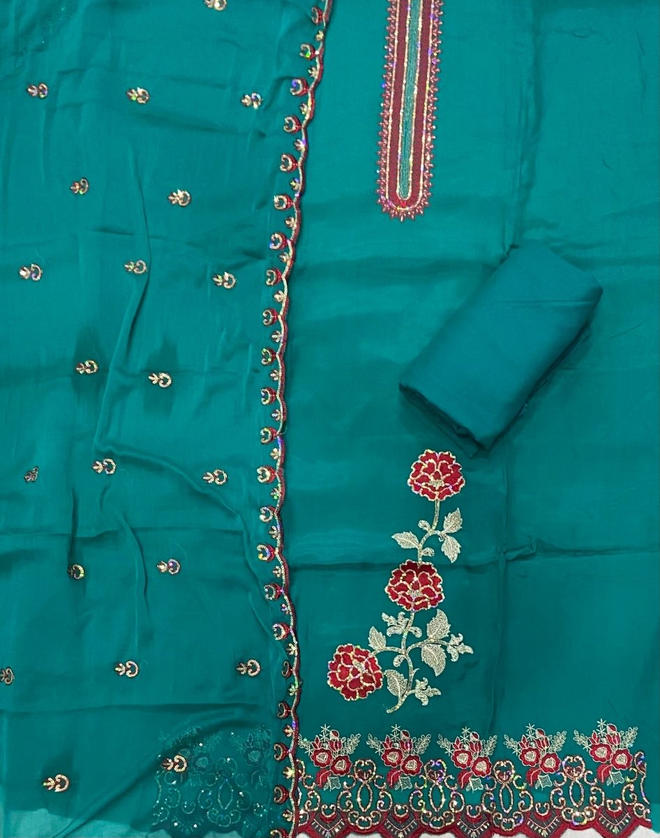 Classy Organza Silk Suit Set - Yanchi