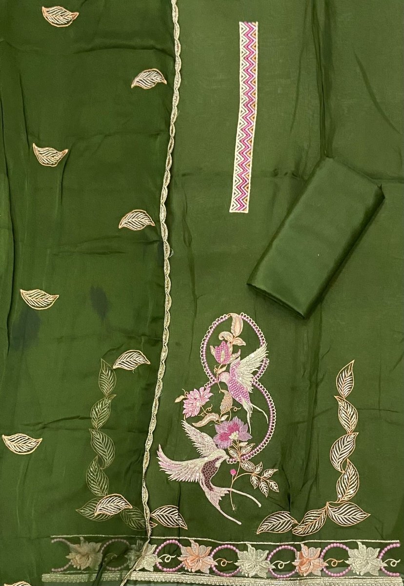 Classy Organza Silk Suit Set - Yanchi