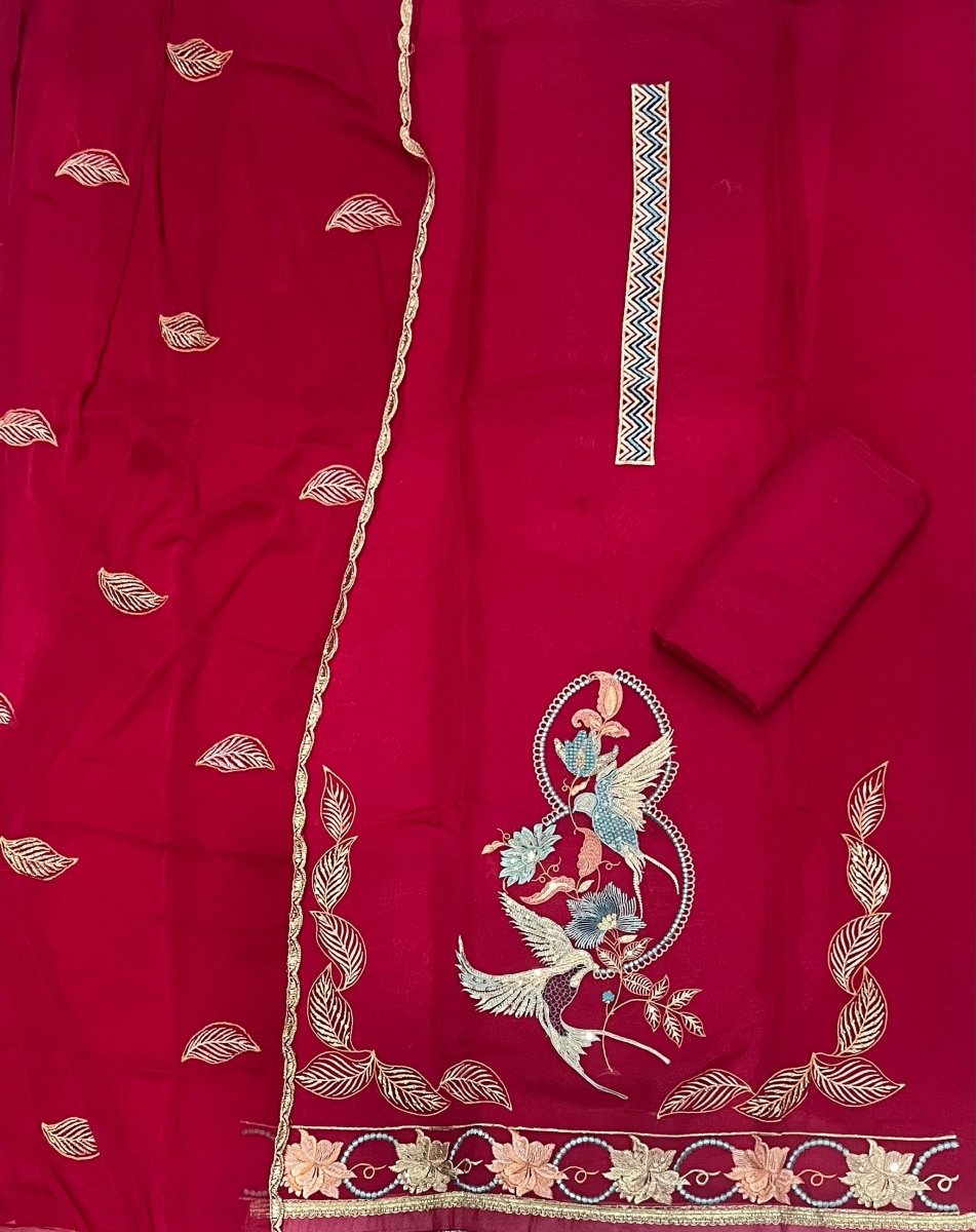 Classy Organza Silk Suit Set - Yanchi