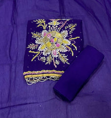 Classy Organza Suit Set with Heavy Real Mirror & Pearl Work - Yanchi