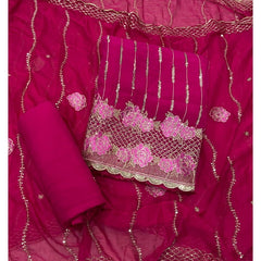Classy Organza suit set with Sequence Work - Yanchi