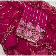 Classy Organza suit set with Sequence Work - Yanchi