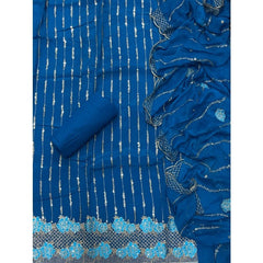 Classy Organza suit set with Sequence Work - Yanchi