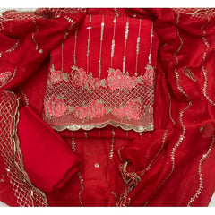 Classy Organza suit set with Sequence Work - Yanchi