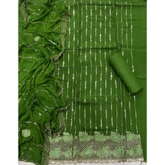 Classy Organza suit set with Sequence Work - Yanchi