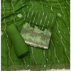 Classy Organza suit set with Sequence Work - Yanchi