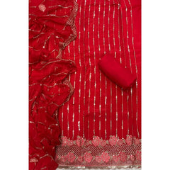 Classy Organza suit set with Sequence Work - Yanchi