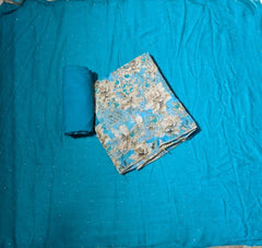 Classy Pure Organza with Heavy Thread Work - Yanchi
