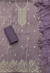 Classy Shimmer Suit Set with Stone & Zari Work - Yanchi