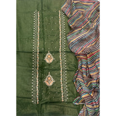 Classy Shimmer Suit Set with Zari Work - Yanchi