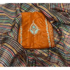 Classy Shimmer Suit Set with Zari Work - Yanchi