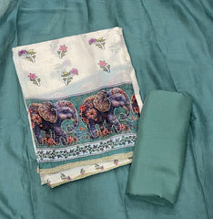 Classy Soft Organza Aari & Sarvosk Work Suit set - Yanchi