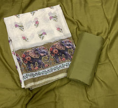 Classy Soft Organza Aari & Sarvosk Work Suit set - Yanchi