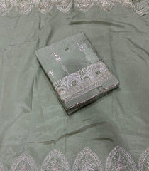 Classy Vichitra Suit Set with Zari Work - Yanchi