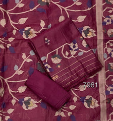 Classy Weaves Muga Cotton Silk Suit Set - Yanchi