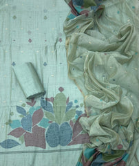 Classy Weaves Muga Cotton Silk Suit Set - Yanchi