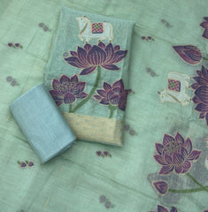 Classy Weaves Muga Cotton Silk Suit Set - Yanchi
