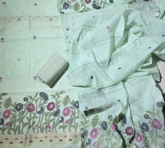 Classy Weaves Muga Cotton Silk Suit Set (2040) - Yanchi