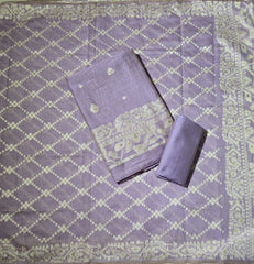 Classy Weaves Muga Cotton Silk Suit Set (2050) - Yanchi