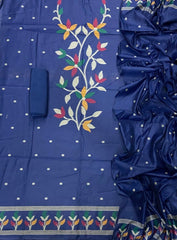 Classy Weaves Muga Cotton Silk Suit Set (2082) - Yanchi