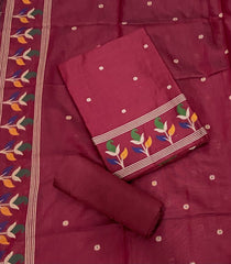 Classy Weaves Muga Cotton Silk Suit Set (2082) - Yanchi