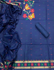 Classy Weaves Muga Cotton Silk Suit Set (2096) - Yanchi