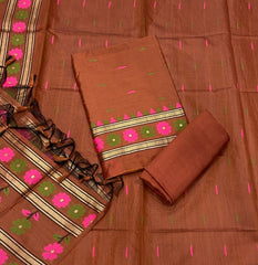 Classy Weaves Muga Cotton Silk Suit Set (2096) - Yanchi