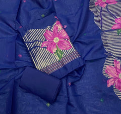 Classy Weaves Muga Cotton Silk Suit Set (2099) - Yanchi